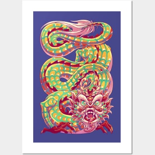 Chinese Dragon Posters and Art